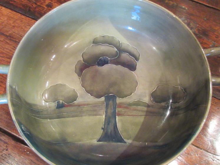 Large Moorcroft Hazeldene Twin Handled Bowl - Image 3