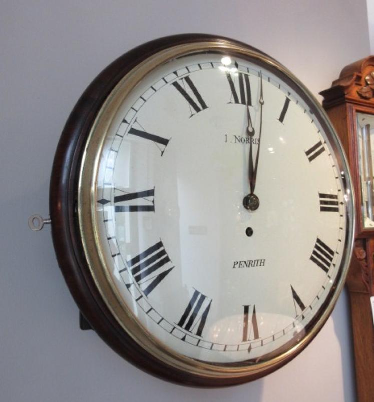 Mid 19th Century Single Fusee Wall Clock - Image 1