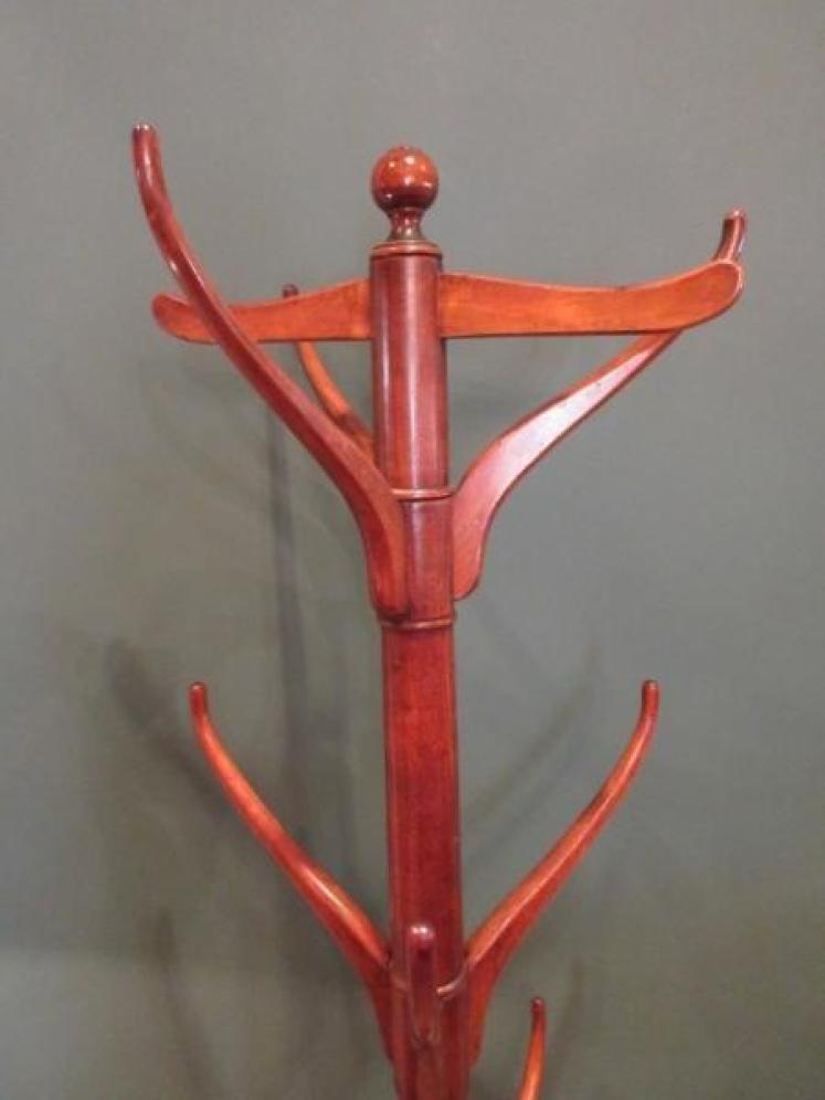 Early Victorian Mahogany Coat & Hat Hall Stand - Image 2