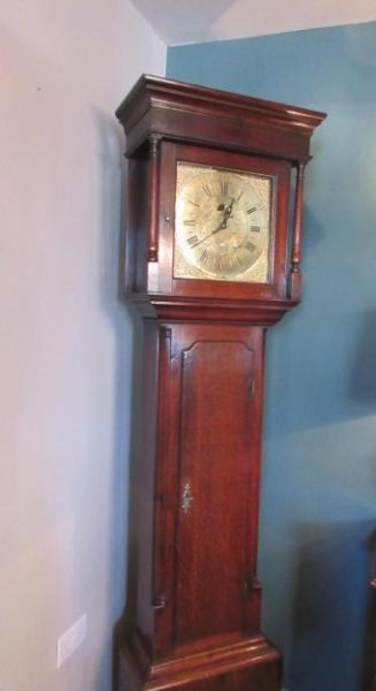 George III Period 'Penny' Moon Kendal Longcase Clock - Image 5