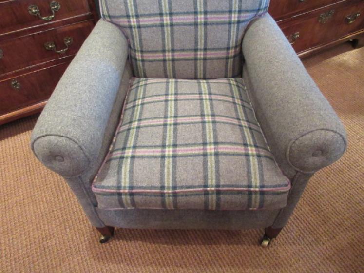 Very Comfortable Edwardian Period Upholstered Easy Armchair - Image 2