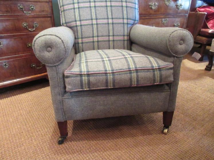 Very Comfortable Edwardian Period Upholstered Easy Armchair - Image 3