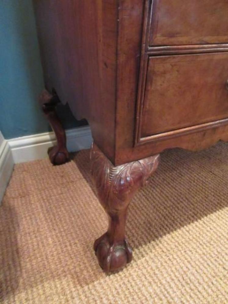 Superb George I Period Figured Walnut Chest on Stand - Image 3