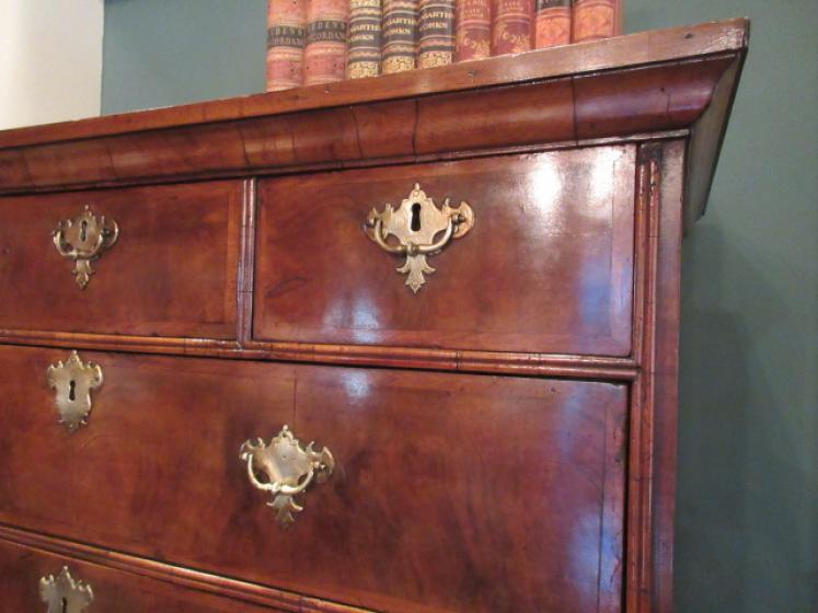 Superb George I Period Figured Walnut Chest on Stand - Image 4