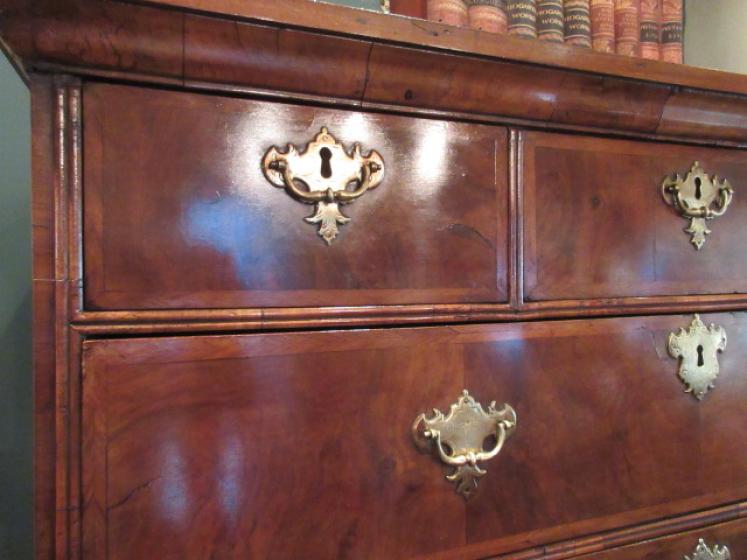 Superb George I Period Figured Walnut Chest on Stand - Image 5