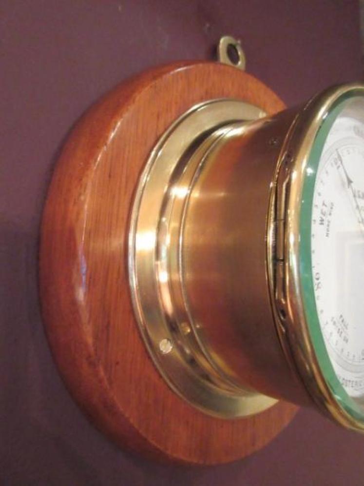 Superb Victorian London Bulkhead Ship's Barometer - Image 5