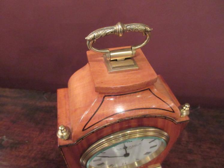 Fine Edwardian Period Satinwood Inlaid Mantel Clock - Image 3