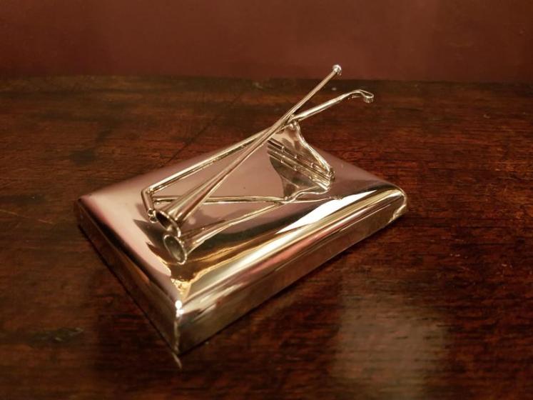Edwardian Period Silver Novelty Hunting Paper Clip - Image 1