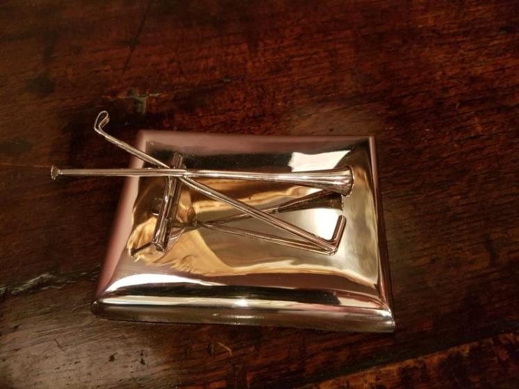 Edwardian Period Silver Novelty Hunting Paper Clip - Image 3