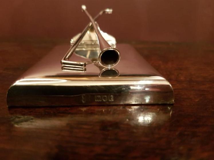 Edwardian Period Silver Novelty Hunting Paper Clip - Image 4