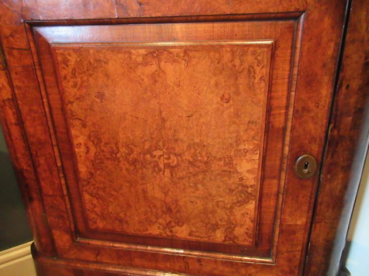 Superb George I Period Walnut Double Corner Cupboard - Image 3