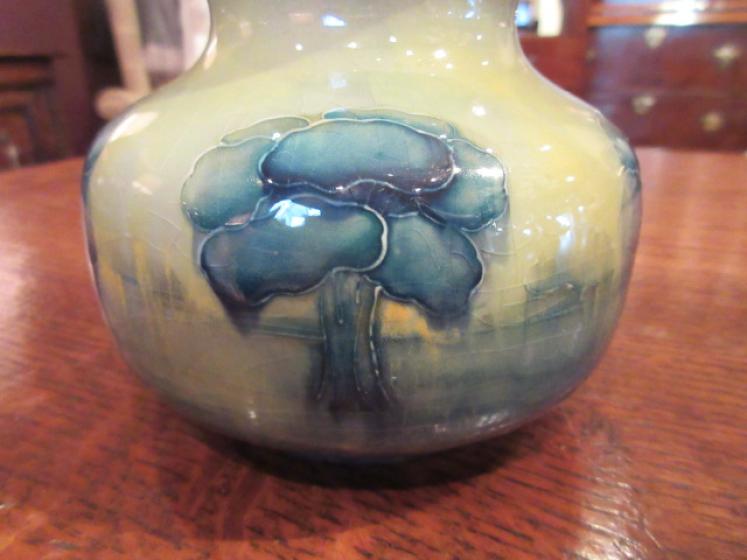 Moorcroft Hazeldene Yellow Tinted Liberty's Vase - Image 2