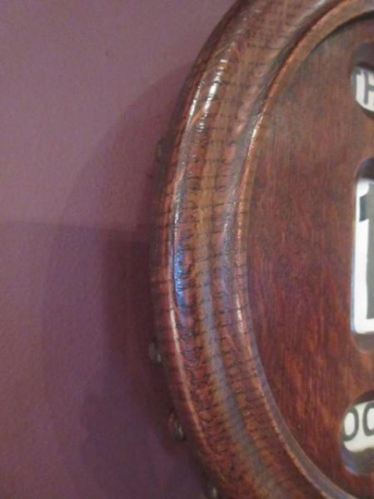 Large Victorian Polished Oak Wall Calendar - Image 3