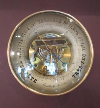 19th Century French Skeletonised Marine Barometer