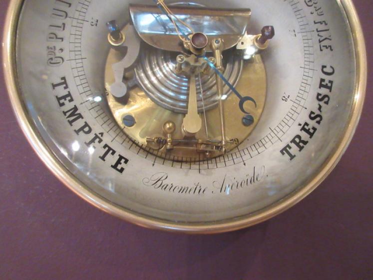 19th Century French Skeletonised Marine Barometer - Image 4