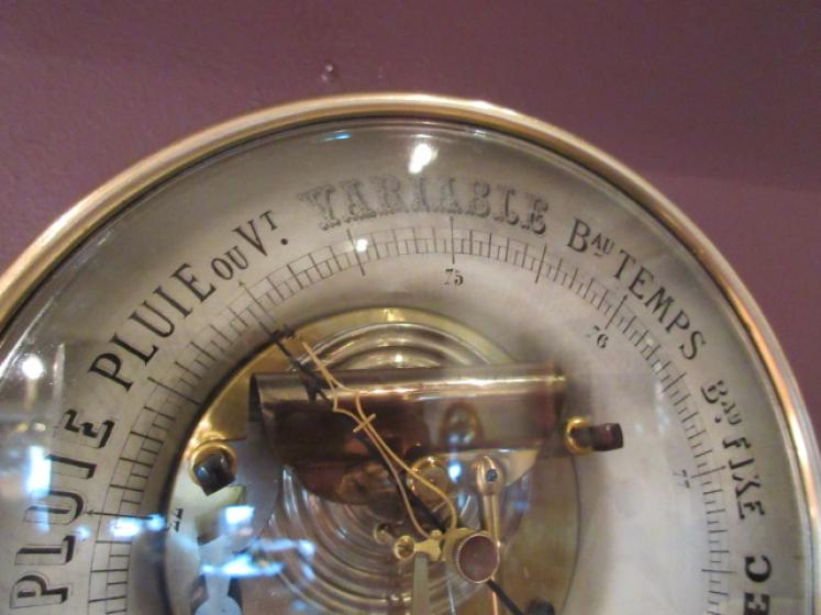 19th Century French Skeletonised Marine Barometer - Image 5