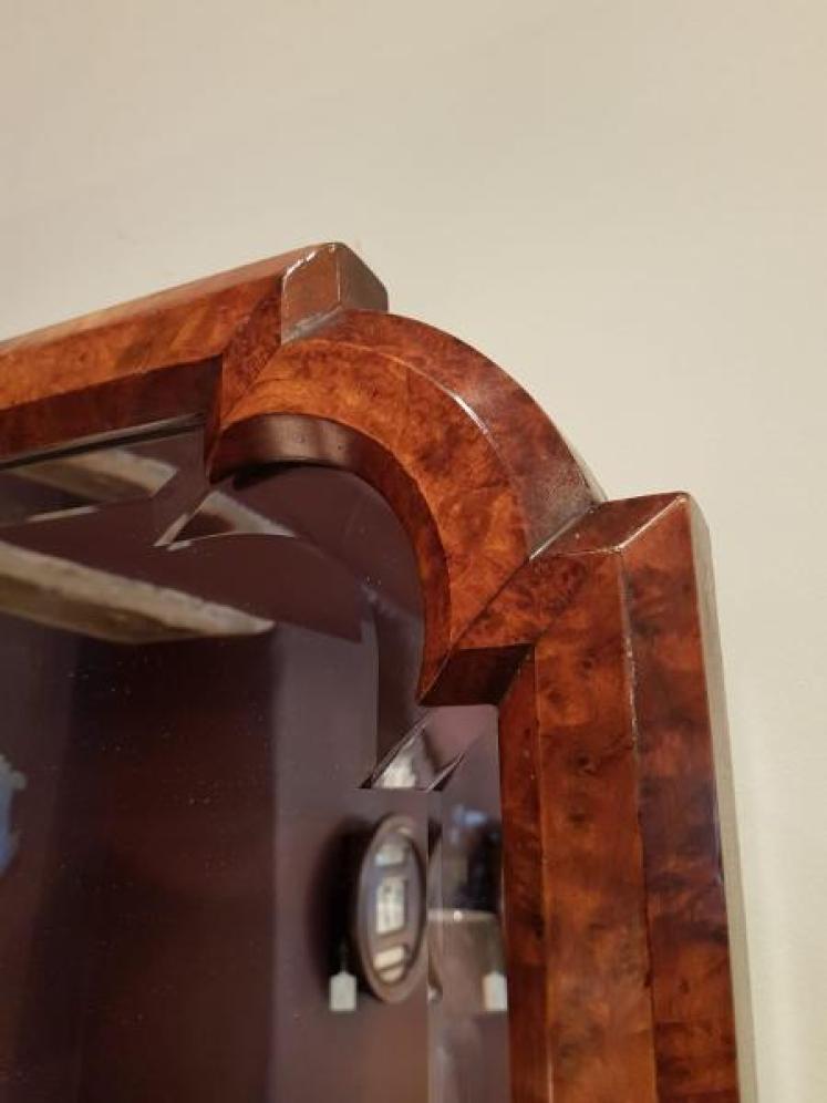 Superb Full Length Victorian Walnut Wall Mirror - Image 2