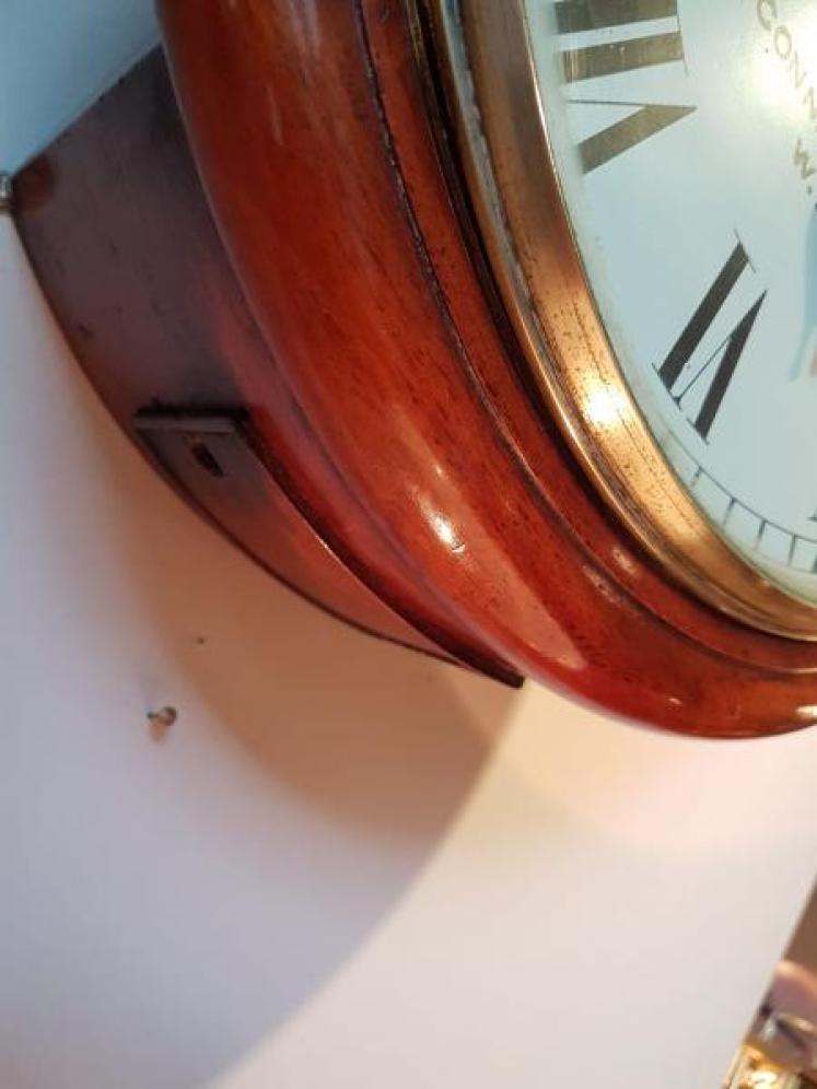 Late Victorian 8 Day Single Fusse Dial Clock - Image 2