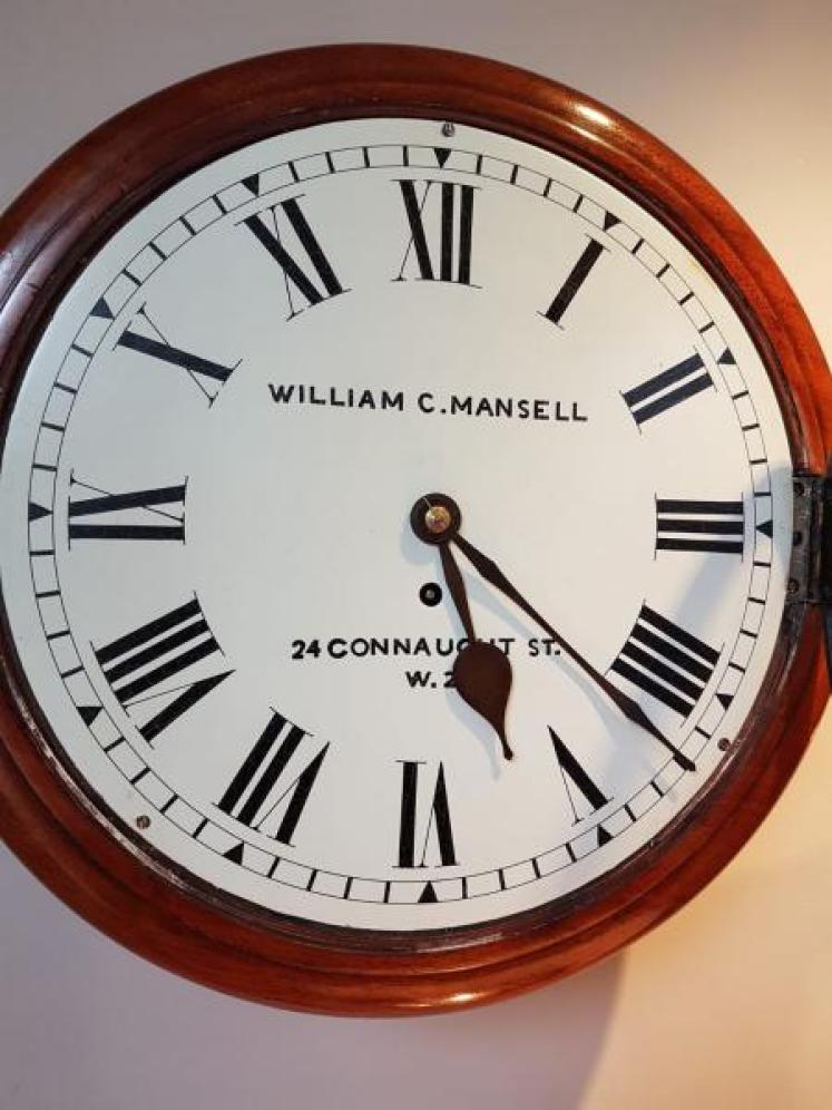 Late Victorian 8 Day Single Fusse Dial Clock - Image 3