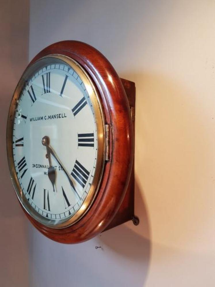 Late Victorian 8 Day Single Fusse Dial Clock - Image 5
