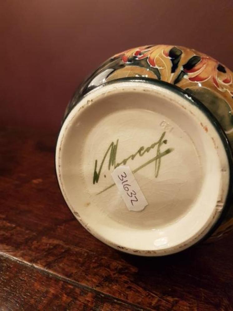 Early Moorcroft Cornflower Shaped Vase - Image 3