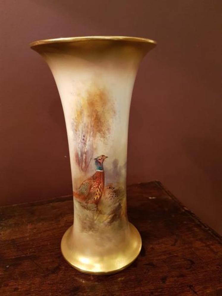 Royal Worcester James Stinton Vase - Image 1
