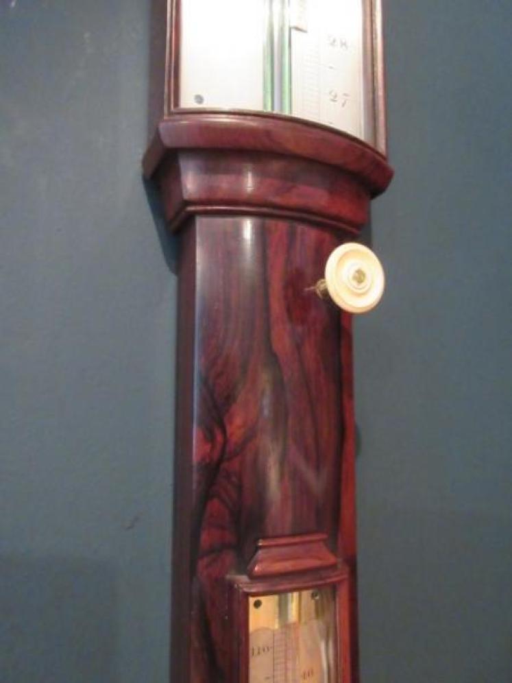 Fine Regency Period London Bow Fronted Stick Barometer - Image 2