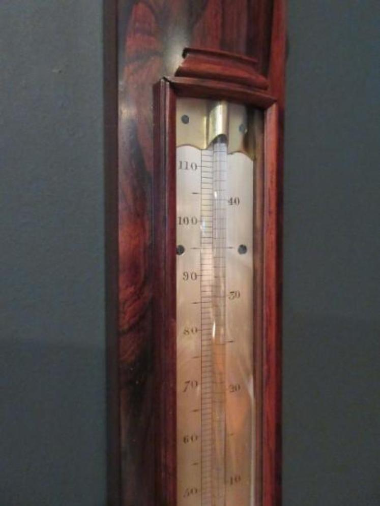Fine Regency Period London Bow Fronted Stick Barometer - Image 3