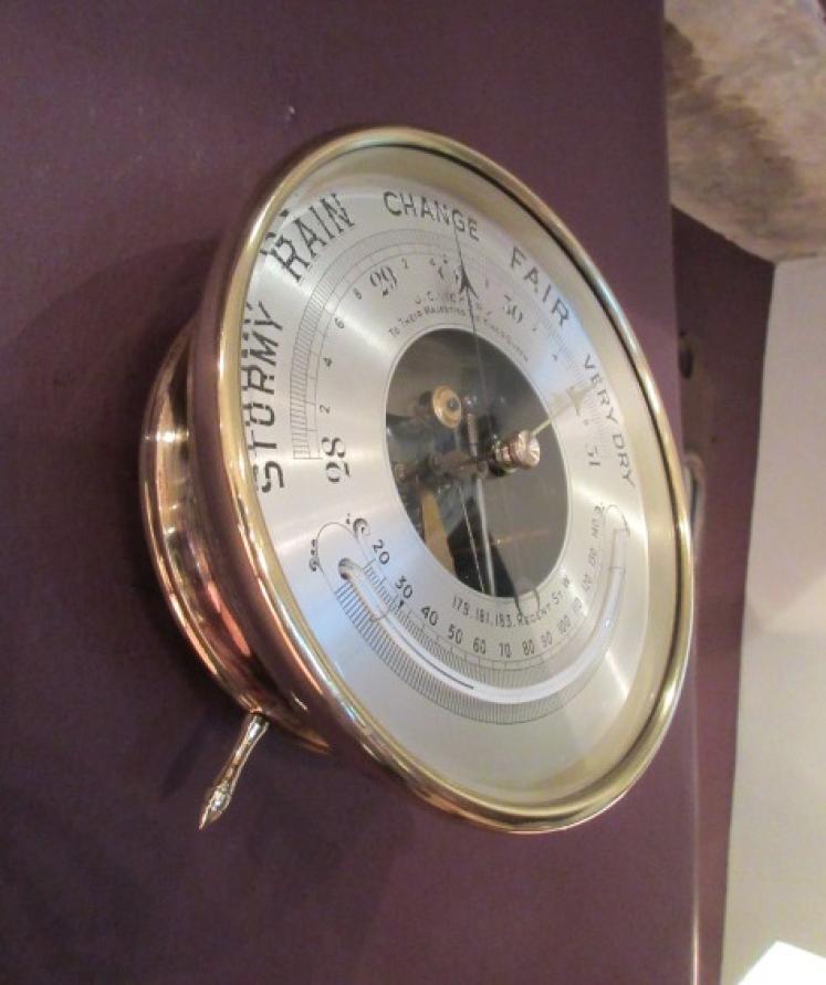 Superb Victorian Skeletonised Desktop Marine Barometer - Image 5