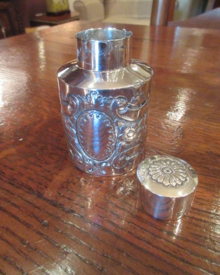 Edwardian Period Silver Lidded Caddy - Image 4