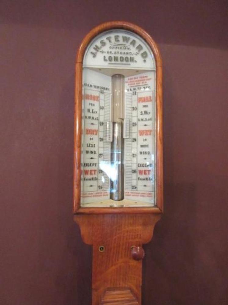 Superb Victorian 'Sea-Coast' London Stick Barometer - Image 1