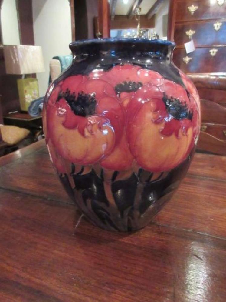Large Moorcroft Big Poppy Vase.c.1920 - Image 5
