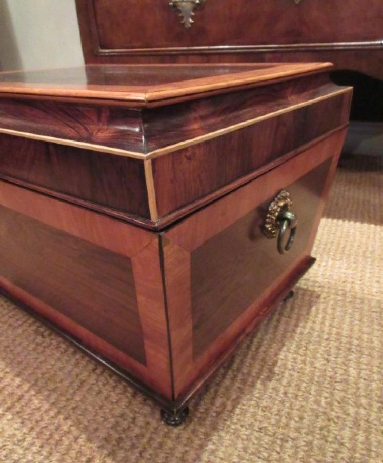 Regency Period Rosewood & Satinwood Inlaid Chest - Image 3