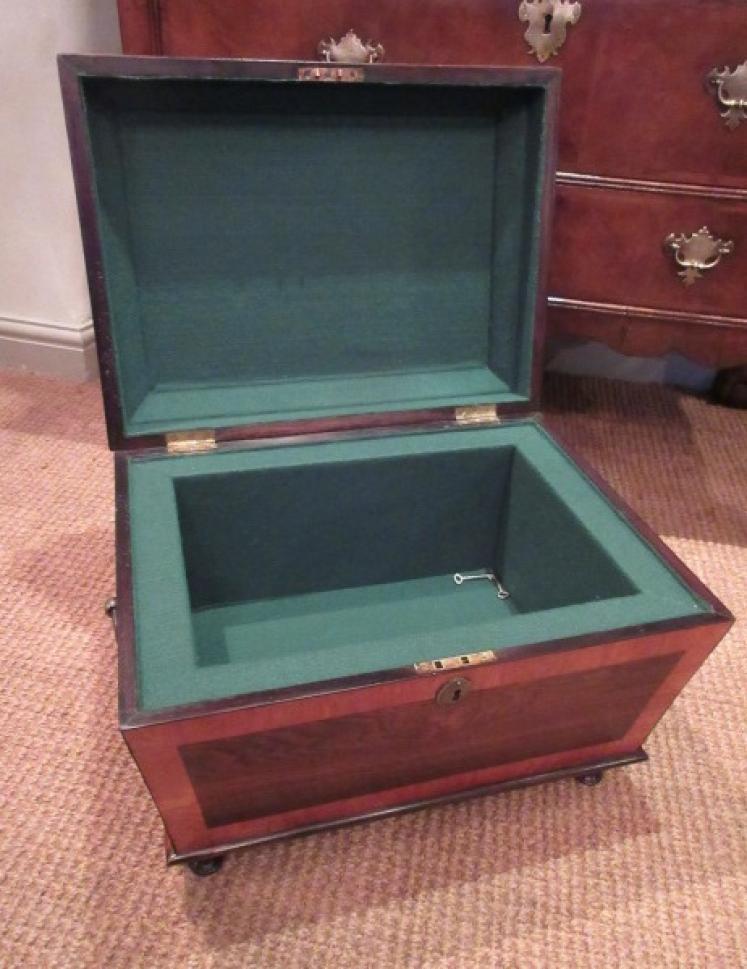 Regency Period Rosewood & Satinwood Inlaid Chest - Image 4