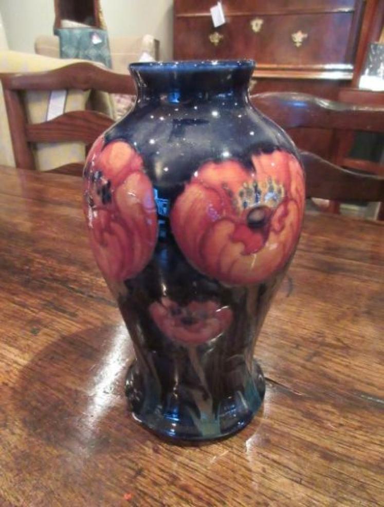 Early Moorcroft Big Poppy Baluster Shaped Vase - Image 1
