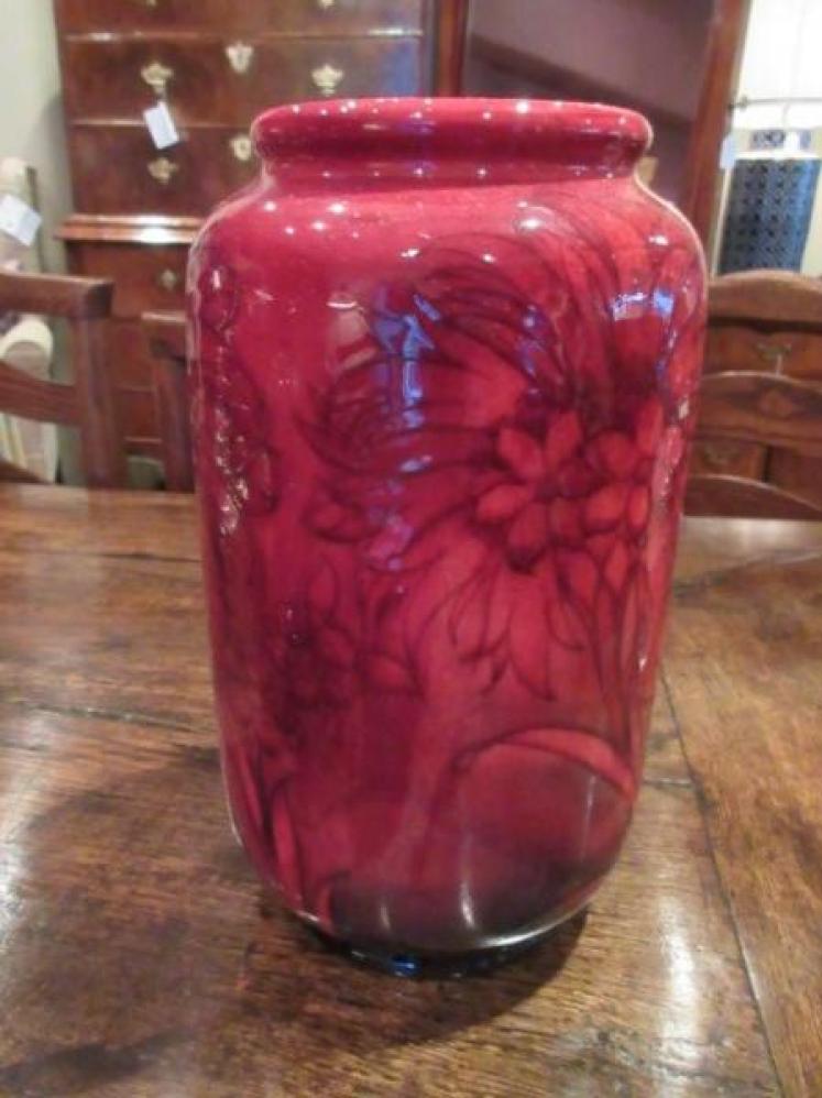 Moorcroft Cornflower Flambe Glazed Exhibition Vase - Image 1