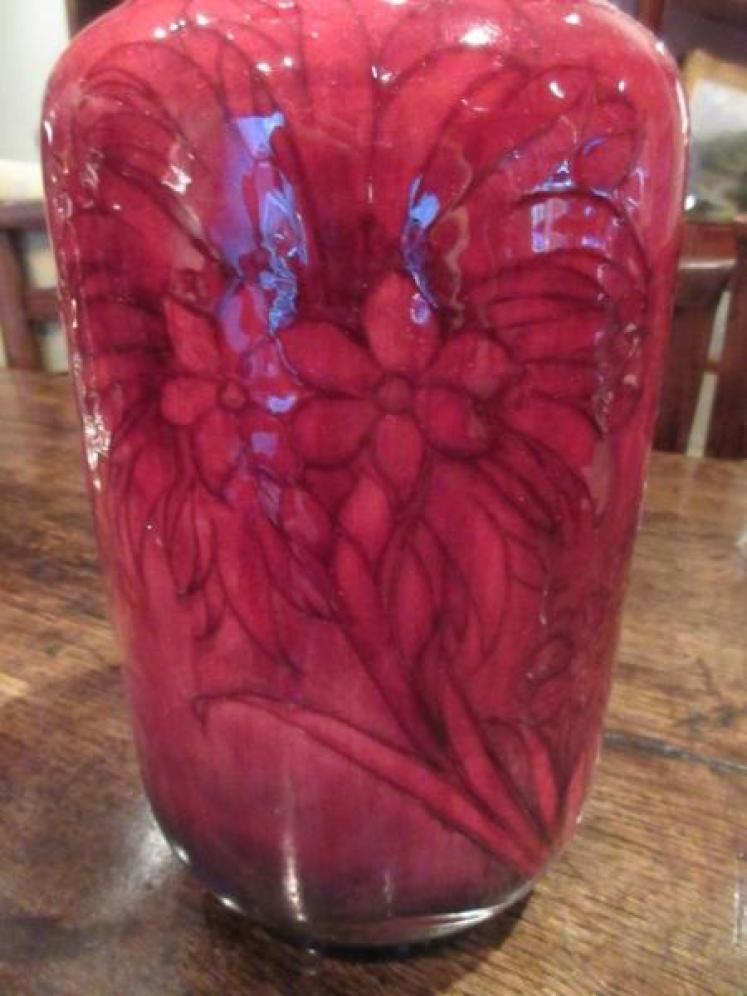 Moorcroft Cornflower Flambe Glazed Exhibition Vase - Image 2