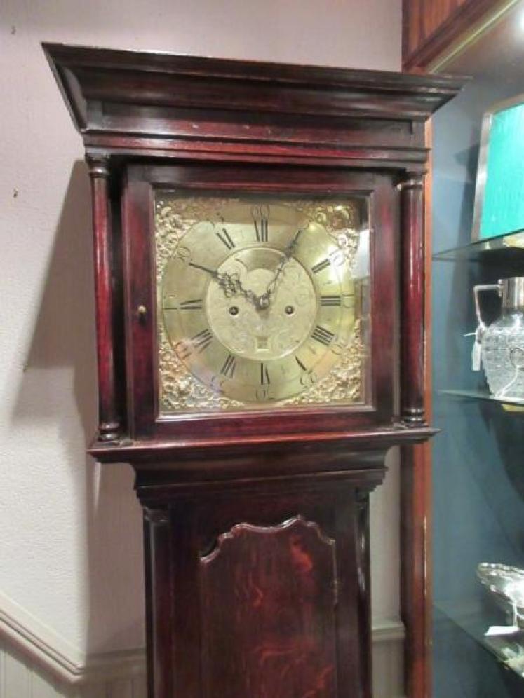 Mid Georgian Period Oak 'Cottage' Longcase Clock - Image 1