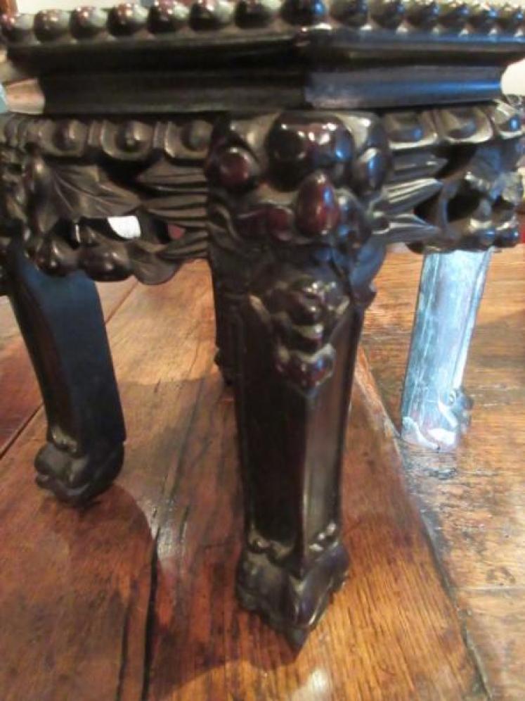 19th Century Oriental Hardwood Plant Stand - Image 3