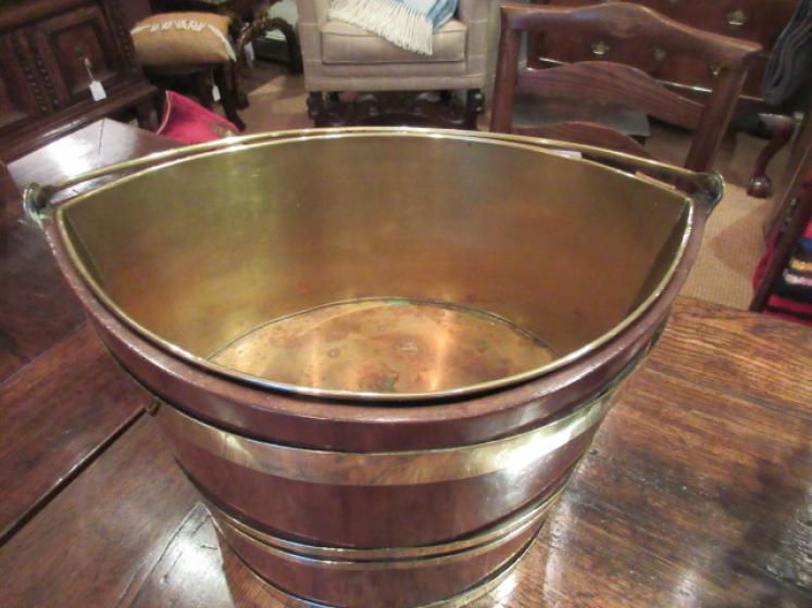 George III Period Mahogany Peat Bucket - Image 2