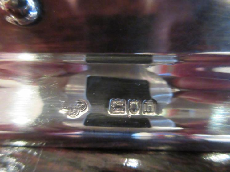 George V Period Silver Table Cigar Cutter - Image 5