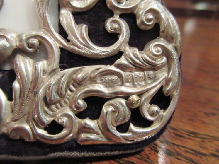 Edwardian Period Silver Desk Top Thermometer - Image 3