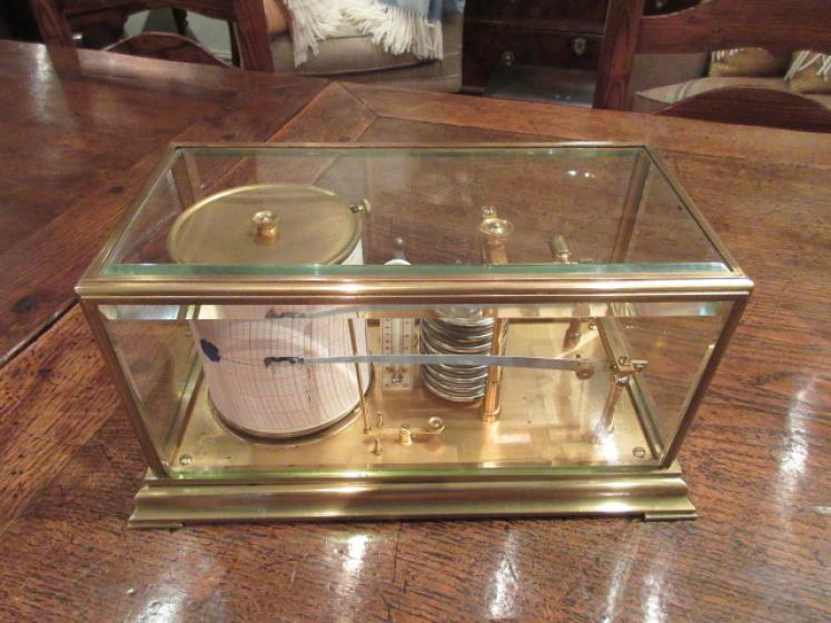 Top Quality Victorian Gilt Brass Barograph - Image 1