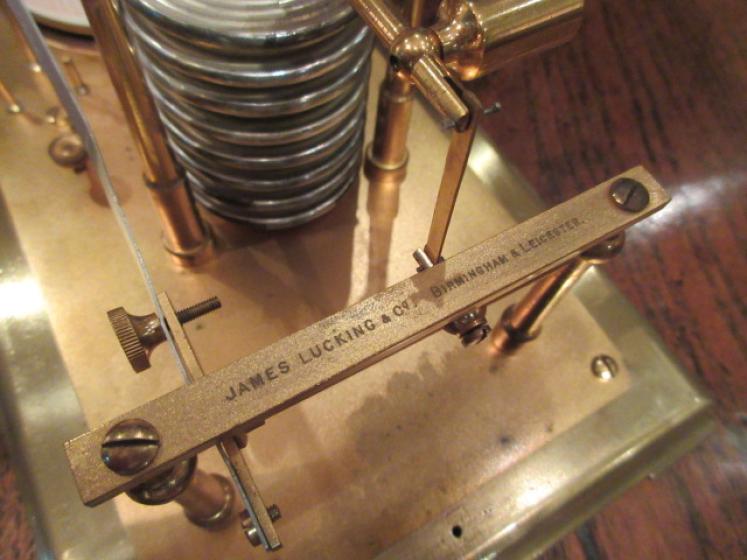 Top Quality Victorian Gilt Brass Barograph - Image 4