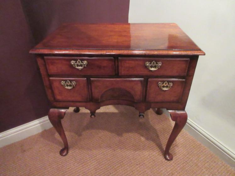 Superb George III Period Figured Walnut Lowboy - Image 1