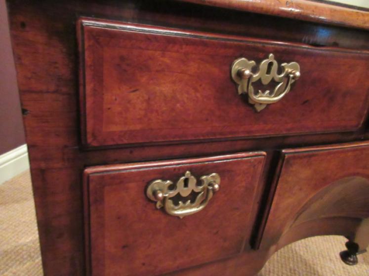 Superb George III Period Figured Walnut Lowboy - Image 5