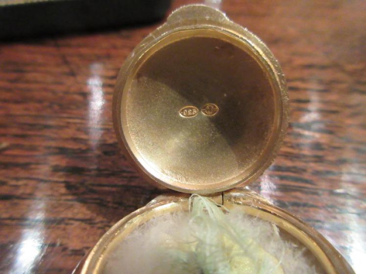 Fine Edwardian Period Silver & Enamel Rouge Pot & Mirror Set - Image 5