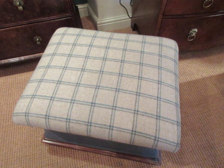 Mid Victorian Upholstered Shaped Ottoman - Image 2