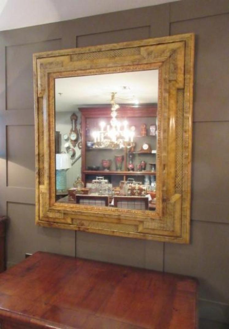 Impressive Mid Victorian Simulated Tortoiseshell Mirror - Image 1