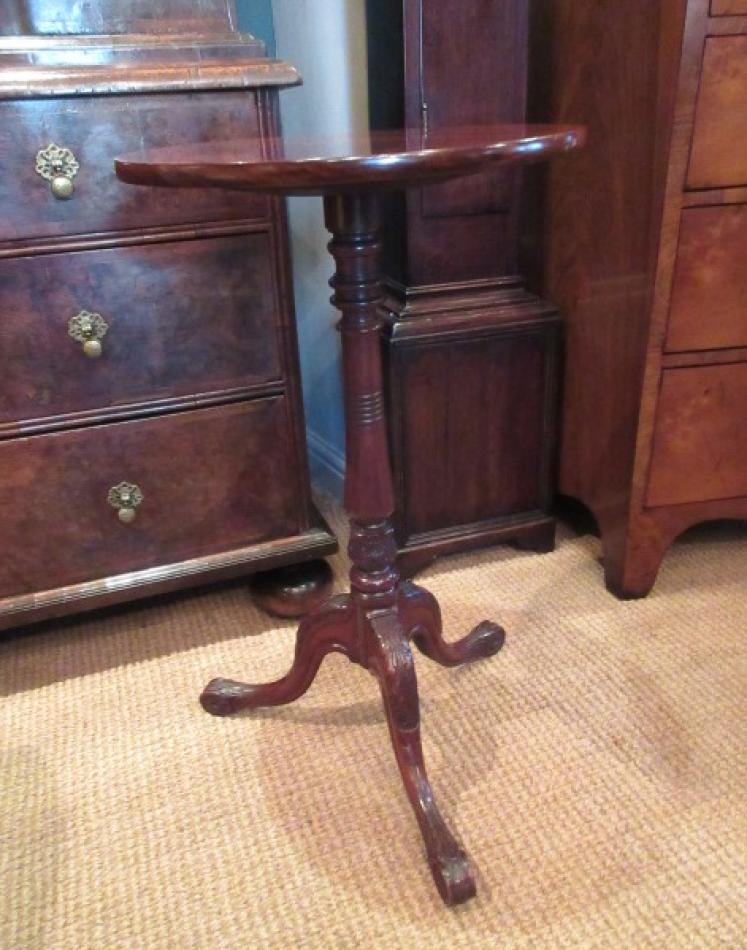 Early Victorian Figured Mahogany Lamp Table - Image 5
